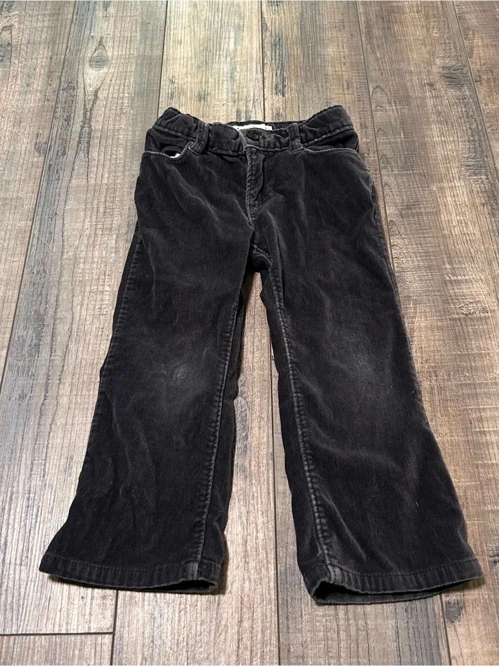 Baby Gap Size 3 Corduroy Pants - Adjustable Waist Gray Flare